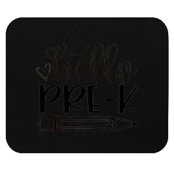 Discover Funny Hello Pre-k Back to School Student Teacher Mouse Pads