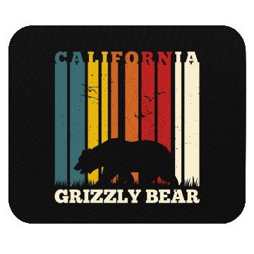 Discover California Bear Retro Mouse Pads