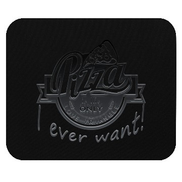 Discover Pizza is the only love triangle Mouse Pads