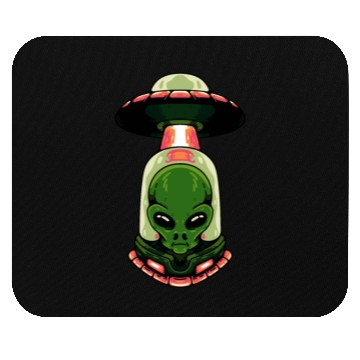 Discover alien green Mouse Pads