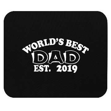 Discover world is best dad est 2019 Mouse Pads