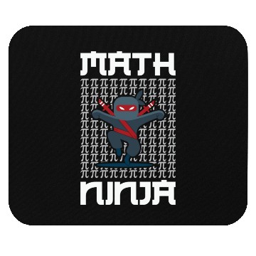 Discover Math Teacher Math Ninja Mouse Pads