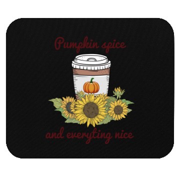 Discover Halloween Pumpkin Spice Everything Nice Funny Mouse Pads