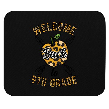 Discover Welcome Back To 9th Grade Leopard Print Mouse Pads