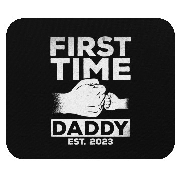 Discover First Time Daddy Est. 2023 Daddy To Be Paternity Mouse Pads