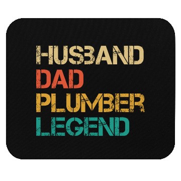 Discover Husband Dad Plumber Legend Mouse Pads