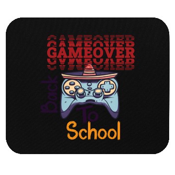 Discover game over back to school funny design Mouse Pads