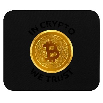 Discover In Crypto We Trust Large Bitcoin Coin Design Tradi Mouse Pads