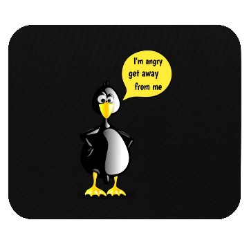 Discover Angry Penguin Bird Mouse Pads