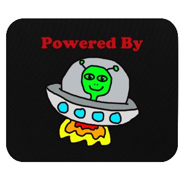 Discover Powered By Aliens Mouse Pads