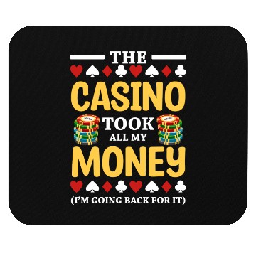 Discover Gambling Hold'Em Poker Face All In Mouse Pads
