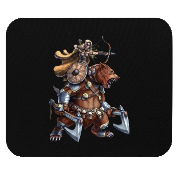Discover Norse Bear Viking Warrior Mouse Pads