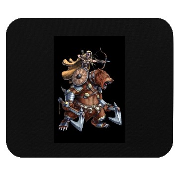 Discover Norse Bear Viking Warrior Mouse Pads