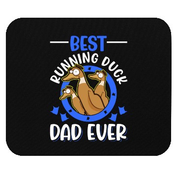 Discover Best Running Duck Dad Ever Mouse Pads