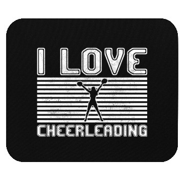 Discover I love cheerleading Mouse Pads