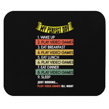 Discover My Perfect Is Play Video Game Day Lover Gaming Mouse Pads