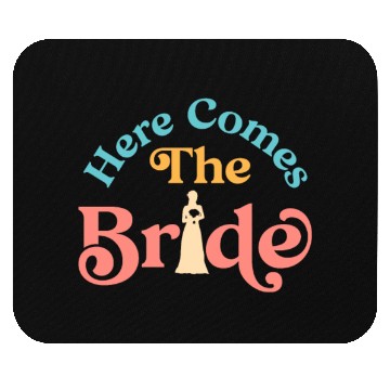 Discover Here Comes The Bride Bridal Wedding Shower Idea Mouse Pads