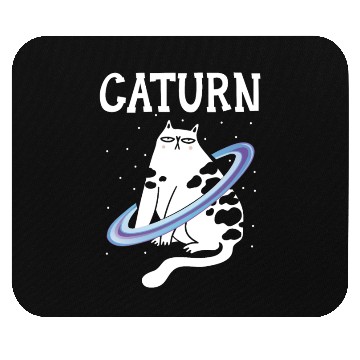 Discover Caturn Cat Owner Saturn Astronomer Astronomy Mouse Pads