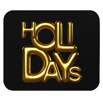 Discover Holidays gold Mouse Pads