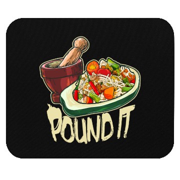 Discover Pound It Green Spicy Thai Papaya Salad Mouse Pads