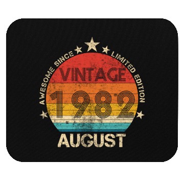Discover 40th Birthday Gifts Awesome Since August 1982 40 Mouse Pads