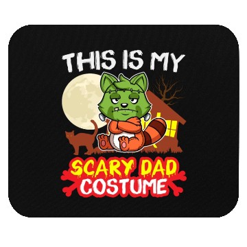Discover This Is My Scary Dad Costume Funny Halloween Mouse Pads
