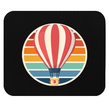 Discover Hot Air Balloon Retro Driving Flight Mouse Pads