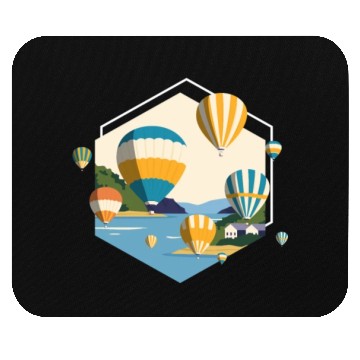 Discover Hot Air Balloon Driving Flight Mouse Pads