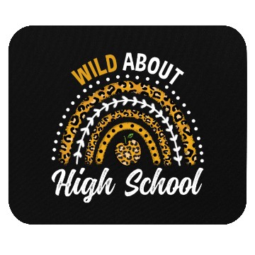 Discover Wild About High School Teacher Rainbow Mouse Pads