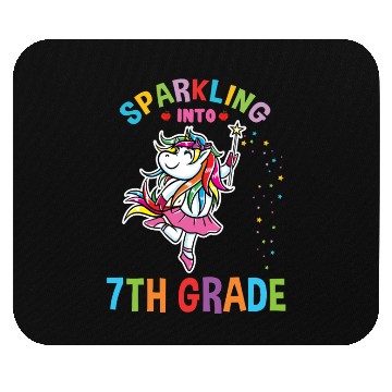 Discover Sparkling Into 7th Grade Back To School Mouse Pads