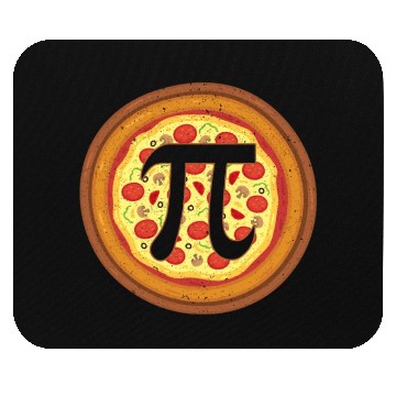 Discover Pizza Pi Day Pizza Eater Italian Mathematician Mouse Pads