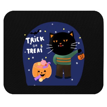 Discover Trick or Treat cartoon design Mouse Pads