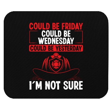 Discover Night Shift Firefighter Volunteer Fire Mask Hose Mouse Pads