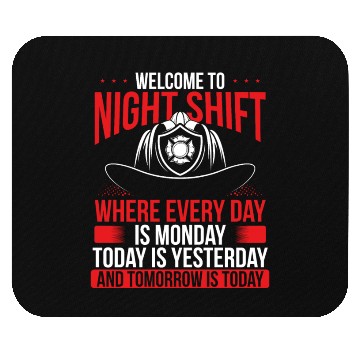 Discover Humor Firemen Funny Volunteer Fire Mouse Pads