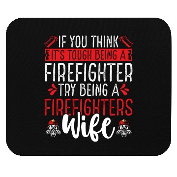 Discover Night Shift Firefighter Wife Women Firefighter Mouse Pads