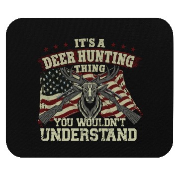 Discover Buck Deer Hunting Hunter Vintage Mouse Pads