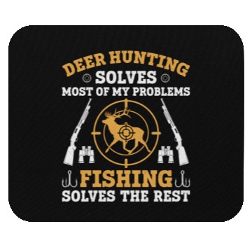 Discover Buck Deer Hunting Hunter Fishing Mouse Pads