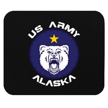 Discover Us Army Alaska Polar Bear Patch Mouse Pads