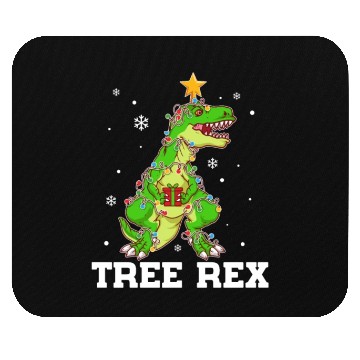 Discover Tree Rex Xmas Tree Dinosaur Christmas Mouse Pads