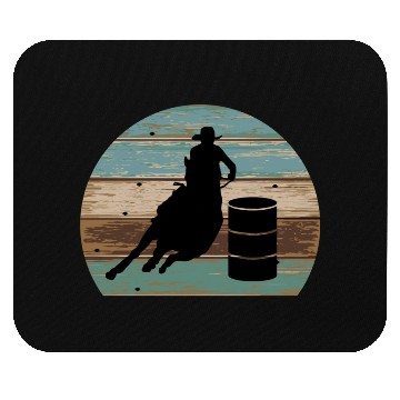 Discover Barrel Racing Retro Style Mouse Pads