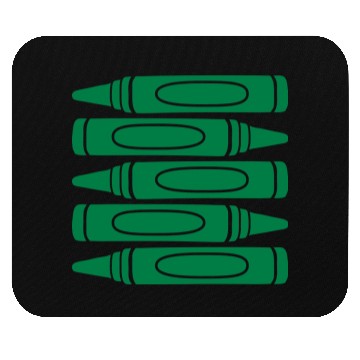 Discover Green wax crayons cool Mouse Pads