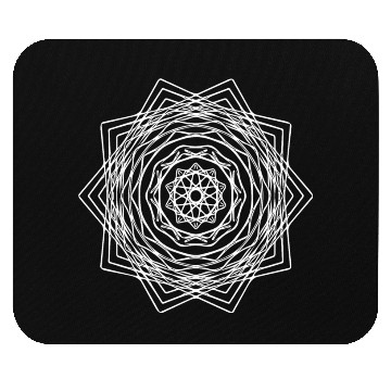 Discover Geometric Square Quadrilateral Mandala Shape Mouse Pads