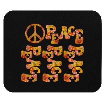 Discover Psychedelic groovy Peace Mouse Pads