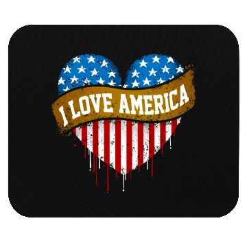 Discover I Love America Mouse Pads