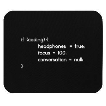Discover Coding Headphones, Coder, Programmer Mouse Pads