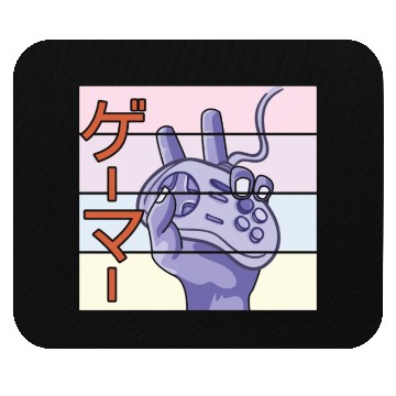 Discover Japanese Play Video Game Lover Arcade Gamer Gaming Mouse Pads