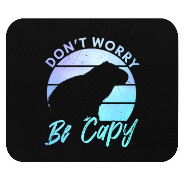 Discover Happy Capybara Animal Lover Mouse Pads