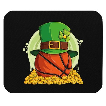 Discover Kids Basketball St Patricks Day Mouse Pads