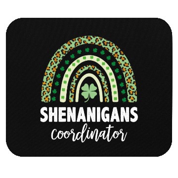 Discover Shenanigans Coordinator Matching Teacher Rainbow Mouse Pads
