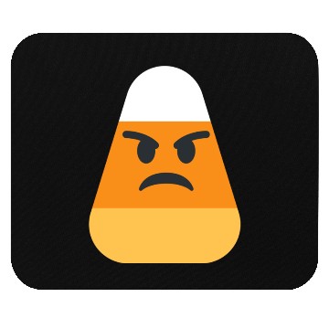 Discover Angry Candy Corn Halloween Costume Mouse Pads